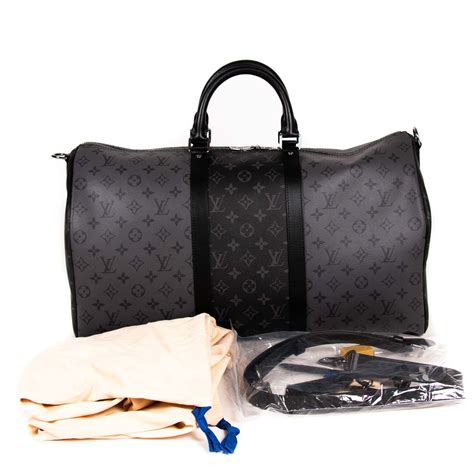 louis vuitton black keepall|Louis Vuitton Keepall 50 bandouliere.